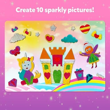 Skillmatics Foil Fun - Unicorns & Princesses, No Mess Art for Kids, Craft Kits & Christmas Fun Supplies, DIY Creative Activity, Travel Toys, Gifts for Ages 4, 5, 6, 7, 8, 9 - Image 7