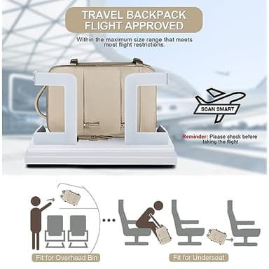 Large Travel Backpack For Women Men Airline Approved Carry On Backpack Flight Approved Waterproof Sports Luggage Backpack Casual Daypack Hiking Backpack - Image 2