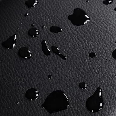 Yaheetech Bar Stools Set of 2, PU Leather Adjustable Swivel Barstools, Hydraulic Kitchen Counter Height Bar Chairs with Armrest and Back for Kitchen, Dining Room, Black - Image 8