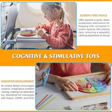 Sensory Activity Board for Kids Toddler Boys , Sensory Fidget Toys for Stress Anxiety Autistic ADHD, Calm Down Travel Airplane Essentials Toys for 3+ Year Old, Stuffers Gifts for Teen Girl - Image 4