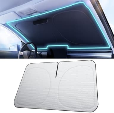 Car Windshield Sun Shade [Dot Matrix Reflective Coating] qd 02 - Image 3