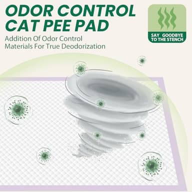 IMMCUTE Multi-Cat Litter Pads 16.9" X 11.4", 30 Ct, True Odor Control Cat Pee Pads, Thickened Pee Pads for Breeze System, Pee Pads for Cats, Super Absorbent Up to 2L, Unscented - Image 6