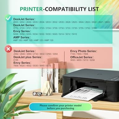 65XL 65 XL High Yield for HP 65 Black Ink Cartridge (2-Black) 65XL Ink Cartridge for HP Printers Envy 5000 5055 5058 5052 5010 5014 DeskJet 3755 3772 3752 3720 2600 2622 2680| N9K04AN - Image 2