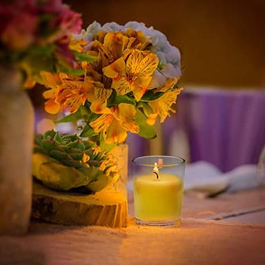 Small Citronella Candles Outdoor and Indoor Soy Wax Votive Candles for Party Dinner and Camping - 12 Hours Burn Time, Set of 12 - Image 8