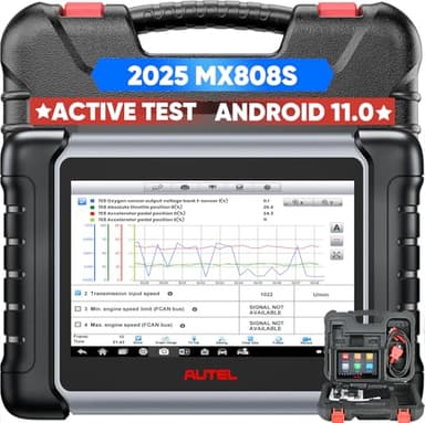 Autel Scanner MaxiCheck MX808S, 2025 US Ver of MaxiCOM MK808S MK808Z, Full Bidirectional Diagnostic Scan Tool as MK900 MX900 MK900BT MK808BT PRO, 3K+ Active Test, 28+ Service, OE All System, OS11, FCA - Image 1