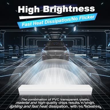 Hexagon Garage Lights 3 Level Dimmable, High Brightness 168W 5600 to 18480 Lumens 6500K Honeycomb Hexagon Led Garage Light 5 Grid for Garage, Auto Beauty Shop, Car Detailing Shop, Workshop - Image 6