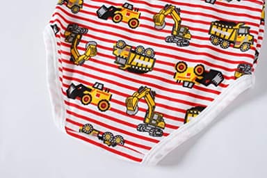 Boboking Little Boys Briefs Dinosaur Truck Toddler Kids Underwear (Pack of 6) 4T - Image 4