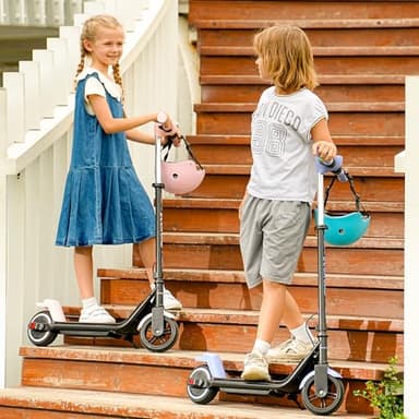 ECOROAD EK6 Kids Electric Scooter for 6-12, 3/6/10mph Speeds for Ultimate Comfort, Adjustable Height Electric Scooter, 150W & Dual Brake Safety, for Growing Adventurers（Rider:3.9-5.2 ft） - Image 8