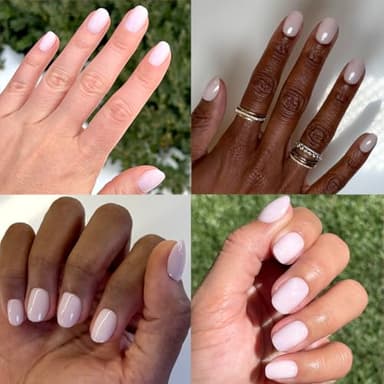 Olive & June Instant Mani Press-On Nails | (Glue) Extra Short, Round 42 Fake Nails, 21 Sizes | Non-Toxic, Long-Lasting Recycled Materials Realistic Look | Salon-Quality at Home | Strawberry Scone - Image 5