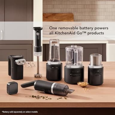 KitchenAid Go™ Cordless Hand Blender - battery included, KHBRV71, Black Matte - Image 8