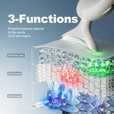 7 in 1 Face Massager Tool, Red Light Therapy for Face and Neck, Portable Face Lift Device, Neck Massager for Double Chin Reducer - Image 3