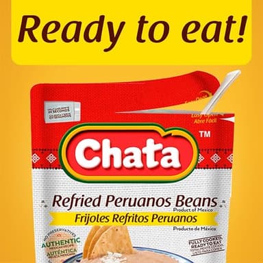 Chata Traditional Mexican Refried Mayocoba Beans, 15.2, Pack of 3 - Image 5