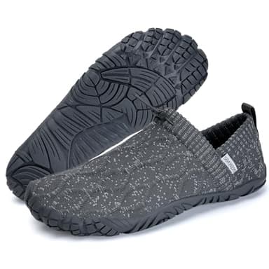 WateLves Barefoot Water Shoes Women Men Minimalist Comfortable Walking Shoes Beach Outdoor Running Sneakers (Dark Grey,43) - Image 2