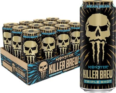Monster Energy Killer Brew Mean Bean,15 Fl Oz (Pack of 12) - Image 1