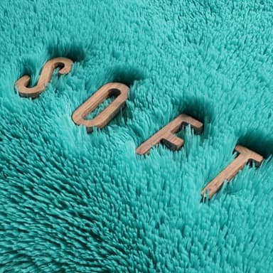 Amdrebio Blue Area Rugs for Bedroom, Fuzzy Fluffy Furry Rug 5x8 for Living Room, Cute Plush Shaggy Carpet for Kids Teen Girls Boys, Baby Light Turquoise Teal Rugs for Nursery Playroom Classroom Dorm - Image 9