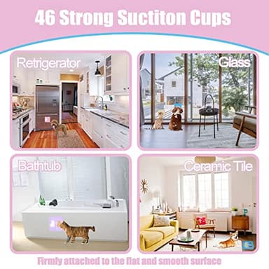 Bikabpet Lick Mat for Dogs and Cats，Cat Licking Pad with Suction Cups for Dog Anxiety Relief，Dog Peanut Butter Lick Pads for Dogs Perfect for Bathing Grooming,Slow Feeders for Dogs and Cats,4Pack - Image 6