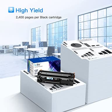 LxTek Compatible Toner Cartridge Replacement for Canon 137 Black Toner Cartridge 137 CRG137 to Use with Imageclass D570 MF232w MF242dw MF240 MF230 MF216n MF236n(2 Pack, 137 Black) - Image 4