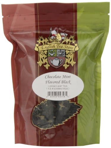 English Tea Store Chocolate Mint Flavored Black Loose Leaf Tea Pouches - 4oz | Ceylon Black Tea Blend with Rich Chocolate and Cool Mint Notes | Refreshing Hot or Iced Tea - Image 1