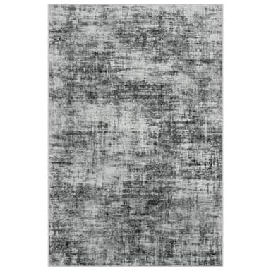 9x12 Area Rugs Washable Rug: Modern Abstract Living Room Rug Soft Anti-Skid Thin Carpet Indoor Floor Non-Shedding Carpets for Bedroom Dining Room Farmhouse Nursery Home Office Black - Image 2