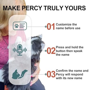 Chongker Interactive Companion Robot Cat Pets, Handmade Weighted Stuffed Animals, Cat Plush Toy with Voice Response, Realistic Heartbeat and Purring, Black Cat - Image 4