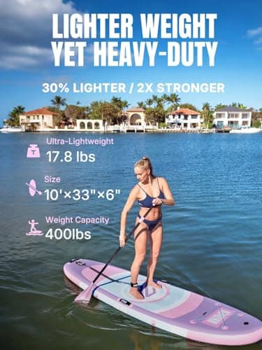 Niphean（Ultra-Light）Inflatable Paddle Board with (Beginner Friendly) StabilTrac Fin and Durable SUP Accessories, 10' Stand Up Paddle Boards for Adults & Youth, Versatile Yoga Paddle Board, Gift Ideas - Image 3