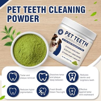Dental Powder for Dogs Dog Teeth Cleaning Products Dog Tooth Cleaning Powder 120 Grams - Image 2