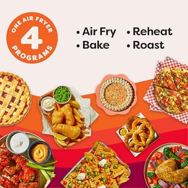 Instant Pot Vortex 6QT XL Air Fryer, 4-in-1 Functions that Crisps, Roasts, Reheats, Bakes for Quick Easy Meals, 100+ In-App Recipes, is Dishwasher-Safe, from the Makers of Instant Pot, Black - Image 2