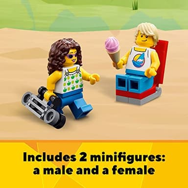LEGO Creator 3 in 1 Beach Camper Van Building Kit, Transforms from a Campervan to Ice Cream Shop to Beach House, Great Gift for Surfer Boys and Girls, Pretend Play Beach Life, 31138 - Image 6