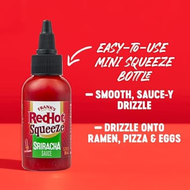 Frank's RedHot Squeeze Sriracha Sauce, 1.7 fl oz (Pack of 24) - Image 2