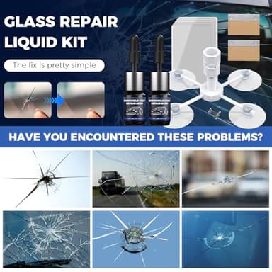NASILOOP Windshield Repair kit, Quick and Efficiency Glass Repair Fluid, Car Windshield Crack Repair Resin Kit - Image 2