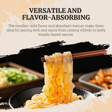 52USA Konjac Shirataki Noodle, Fettuccine, Low Carb Pasta 52.8 Oz (1500 g), Keto and Paleo Friendly, Sugar Free, Vegan, Gluten Free, Ready to Eat, Low Calorie Noodles 6 Pack Inside - Image 4