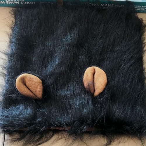 Lion Mane for Dog Costumes Realistic Funny Lion Wig for Medium Large Sized Dogs Halloween Pet Costume - Image 1