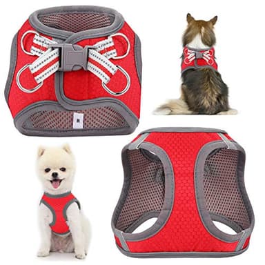JSXD Dog Harness, Adjustable Leash and Collar Set, Step-in Harness, 3M Reflective Pet Vest for Small, Medium Puppies - Image 3