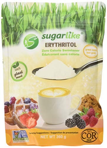 Sugarlike Erythritol Sweetener (360g), Zero Calorie, Zero Carbs, No Bad Aftertaste, Keto and Diabetic Friendly - Image 1