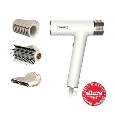 Shark Hair Dryer | SpeedStyle | No Heat Damage Hair Styling Tool | 3 Styling Tools Included | Portable & Powerful Blow Dryer | Best for Straight & Wavy Hair | Silk | HD331 - Image 2