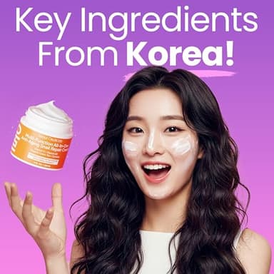 SeoulCeuticals Large 4oz 97.5% Snail Mucin Moisturizer Cream Korean Skin Care - K Beauty Skincare Day & Night Snail Repair Cream Filtrate Cruelty Free - Image 4