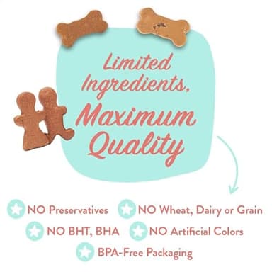 Portland Pet Food Company Natural Dog Treats Variety Pumpkin Gingerbread & Bacon Dog Biscuits - Grain-Free, Human-Grade Healthy Training & Snacks - Puppy, Small, Large Breed - Made in the USA - 3 Pack - Image 6