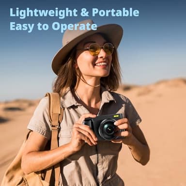 4K Digital Camera for Photography, UHD Autofocus 48MP 180° Flip Screen 16X Zoom Compact Point Shoot Vlogging Camera for YouTube with 2 Batteries, 32GB Card (Black) - Image 7