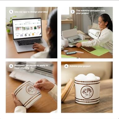 Cricut Maker 4 - Smart Cutting Machine (Seashell) | Digital Content Bundle - Includes Images in Design Space App - Image 3