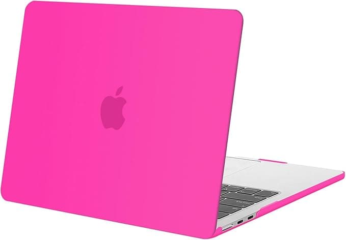 MOSISO Compatible with MacBook Air 13 inch Case 2026 2025 2024 2023 2022 Release M4 A3240 M3 A3113 M2 A2681, Plastic Hard Shell Cover Compatible with MacBook Air 13.6 inch Case, Bright Rose - Image 1