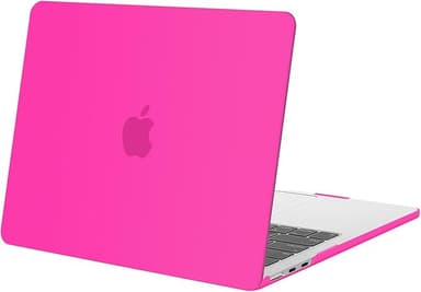 MOSISO Compatible with MacBook Air 13 inch Case 2026 2025 2024 2023 2022 Release M4 A3240 M3 A3113 M2 A2681, Plastic Hard Shell Cover Compatible with MacBook Air 13.6 inch Case, Bright Rose - Image 1