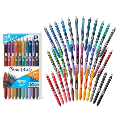 Paper Mate InkJoy Pens Gel Pens Medium Point (0.7 mm) Assorted 36 Count - Image 1