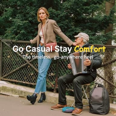 Vepose Women's Short Ankle Boots, Low Heel Western Cowboy Booties, 911 - Black Pu, Size 9.5 US - with Buckle Side Zipper (CJY911 Black pu 09.5) - Image 7