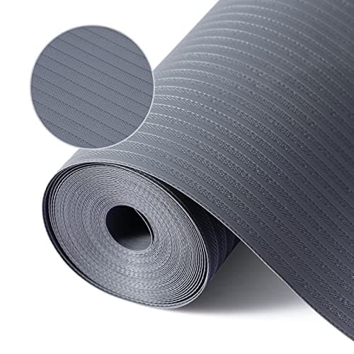 Mcrbeay Shelf Liners for Kitchen Cabinets, Non-Adhesive, 12Inch x 30Ft, Non-Slip Kitchen Drawer Liner, Waterproof Durable Cabinet Liners for Shelves, Pantry, Dark Gray - Image 1