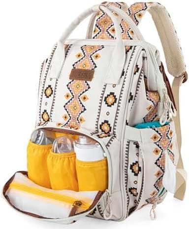Montana West Wrangler Callie Diaper Bag Backpack with Stroller Straps Multifunction Baby Travel Bag WG2204-9110TN - Image 5