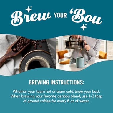 Caribou Coffee, Dark Roast Ground Coffee - French Roast 72 Ounces (6 Bags of 12 Ounces) - Image 7