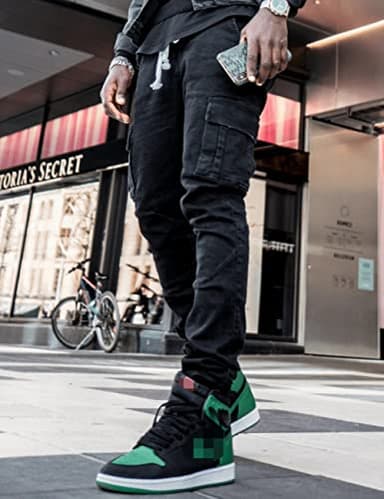 HUNGSON Men's Slim Fit Jeans 7 Pockets Stretch Skinny Denim Pencil Pants Nova Fashion - Image 3