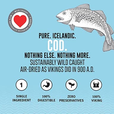 Icelandic+ Skin Rolls: Cod - 3oz Bag, Dog Treats, Pure Wild-Caught Air-Dried Fish, Single Ingredient Snacks, Pe Chews, Just The Fish Nothing Else - Image 5