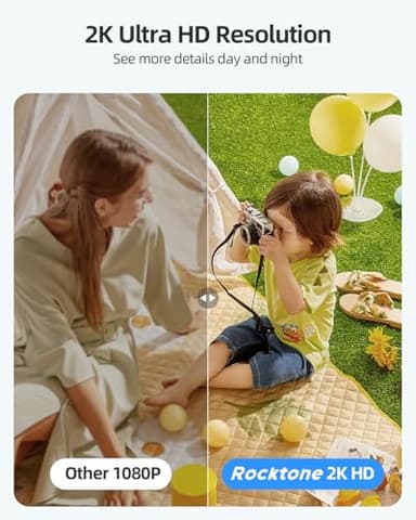 2K Security Cameras Wireless Outdoor, 2 Pack Battery Powered WiFi Cameras for Home Security with AI Motion Detection, Spotlight Color Night Vision, 2-Way Talk, Siren Alarm, IP65, Cloud/SD Storage - Image 2