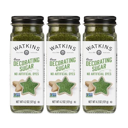 Watkins Green Decorating Sugar, Non-GMO, 4.2 Ounce, 3-Pack - Image 1
